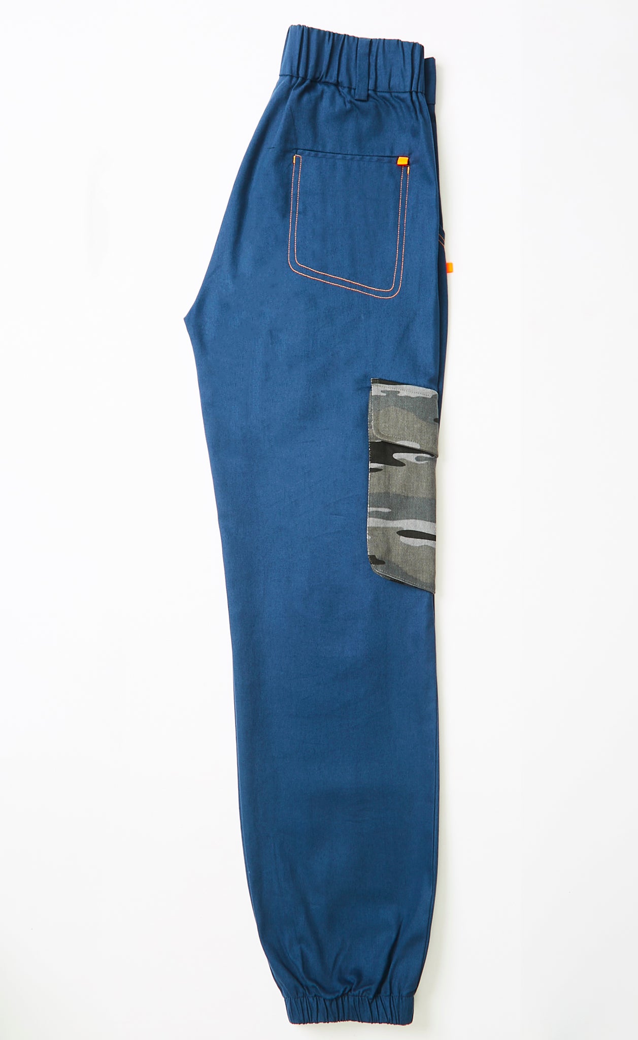 Blue cargo trousers women 